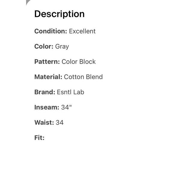 ESNTL LAB DISTRESSED STREET Gray Colorblind K JEANS SIZE 34 X 34 MEN - Picture 3 of 3